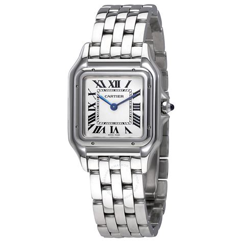 cartier silver watch